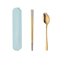 Amazon.co.jp: 箸 スプーン セット 収納ケース付き18-8ステンレス製 食